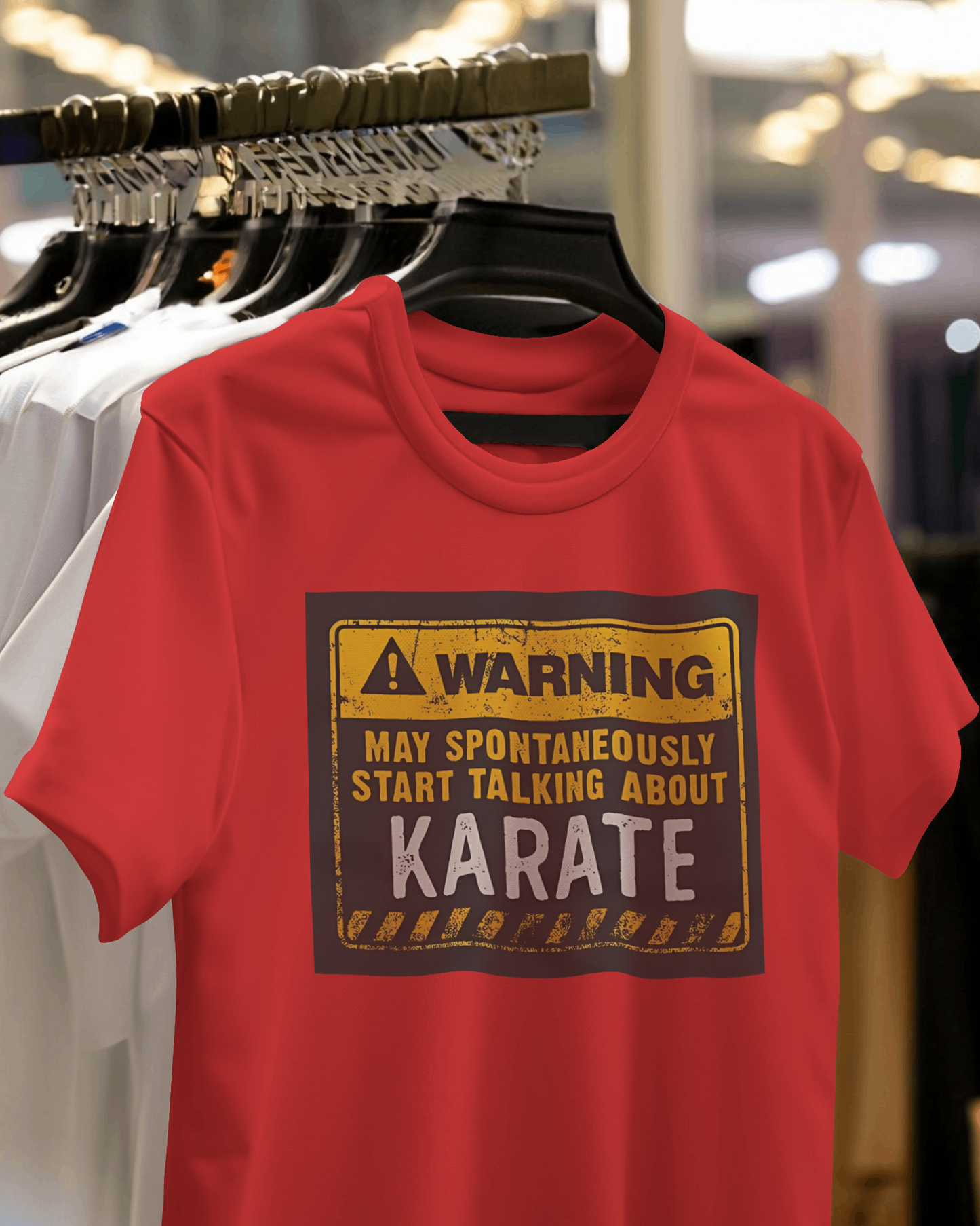 Armourr - WARNING KARATE | Martial Mastery Collection | 180 GSM Super combed Cotton T-Shirt (Copy)