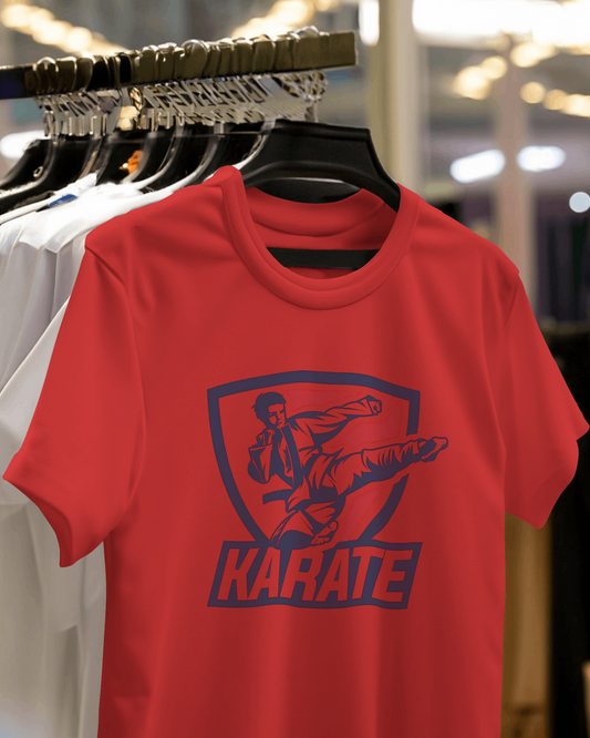 Armourr - Kick Karate T-Shirt | Martial Mastery Collection | 180 GSM Super combed Cotton T-Shirt